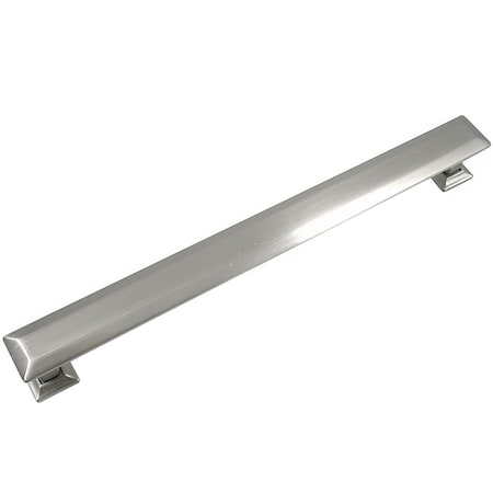 Mng 8" Pull with Back Plate, Poise, Satin Nickel 83828